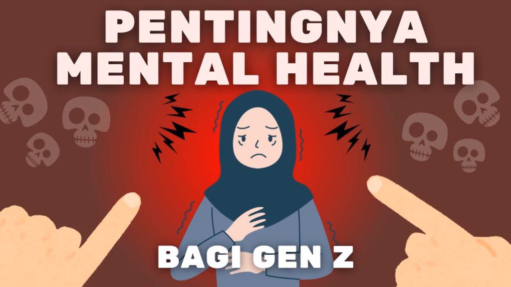 pentingnya mental health bagi gen z Apa itu mental health? mental health atau kesehatan mental adalah kondisi ketika seseorang merasa tenang, mampu berpikir jernih, bisa mengendalikan emosi, dan menjalani hidup dengan baik. Sama seperti fisik, mental juga butuh dijaga agar tetap sehat.Mental health mencakup emosi, pikiran, perilaku, dan hubungan sosial. Gen Z tumbuh di era digital yang serba cepat dan penuh tekanan. Paparan media sosial, ekspektasi sosial, dan tekanan akademik membuat mereka lebih rentan terhadap gangguan mental seperti kecemasan, depresi, dan isolasi sosial. Mental health bukan tanda kelemahan, tapi bagian dari kesejahteraan hidup yang harus dijaga. Tantangan Mental Health bagi Gen Z kebanyakan yaitu tekanan media sosial, standar kecantikan, pencapaian, dan gaya hidup yang tidak realistis. Kesenjangan sosial dan keluarga: konflik, perundungan, dan kurangnya dukungan emosional. Berikut Perspektif Islam tentang Kesehatan Mental - Islam mendorong keseimbangan antara jasmani dan ruhani. - Rasulullah SAW mengajarkan pentingnya sabar, tawakal, dan menjaga hati. - Dzikir, shalat, dan doa sebagai bentuk terapi spiritual. - Kisah Nabi Ayub AS sebagai contoh ketabahan menghadapi ujian mental dan fisik. Beberapa Solusi dan Strategi yang bisa diterapkan yaitu: • Konseling dan dukungan profesional penting untuk membuka ruang bicara dan mencari bantuan. - Komunikasi positif dan komunitas sehat membangun lingkungan yang suportif - Manajemen stres: journaling, olahraga, tidur cukup, dan detoks digital. - Spiritual healing: memperkuat hubungan dengan Allah, memperbanyak ibadah dan refleksi diri. Mental health bukan sekadar tren, tapi kebutuhan nyata.Gen Z punya potensi besar, tapi harus dibekali dengan ketahanan mental dan spiritual.